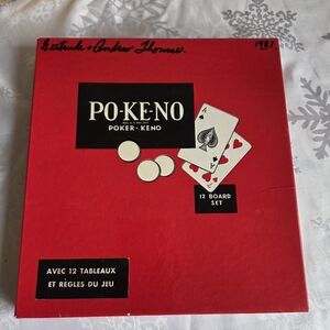 Po-Ke-No Card Game Set - Red